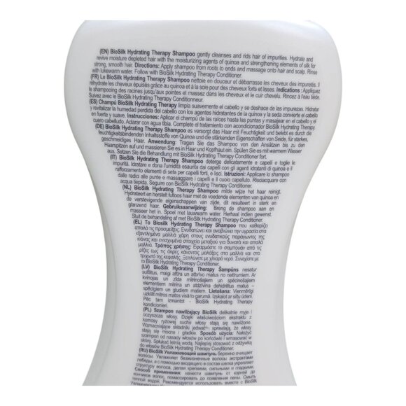 BioSilk 2 pk Hydrating Therapy Shampoo Duo Jumbo 34oz Sulfate Free Made In USA - Picture 6 of 7